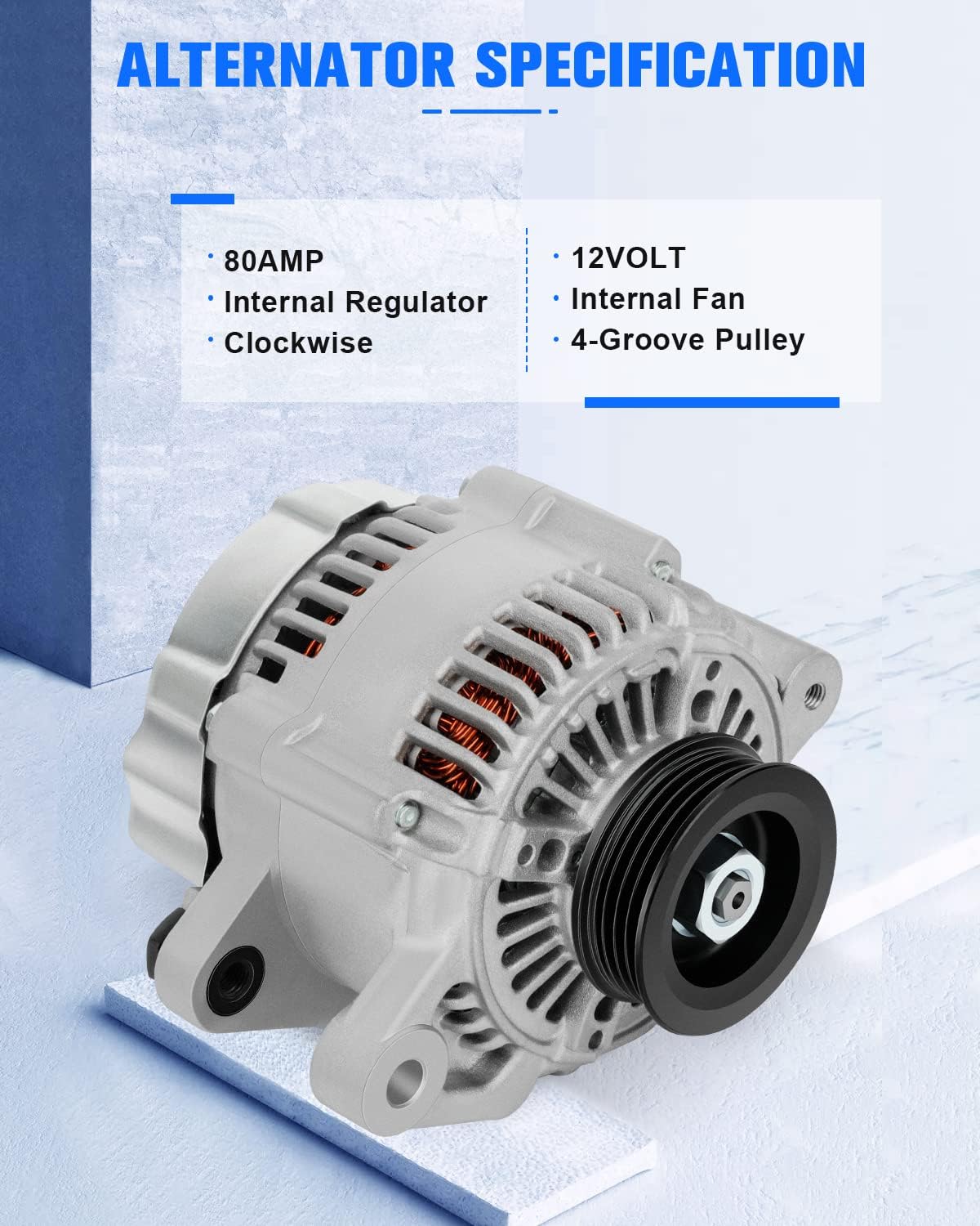 New Alternator Replacement For 2010-2015 for Toyota for Yaris, High Output Alternator 11505