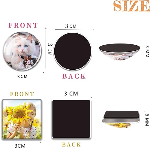 Miniatura 8 de Imanes de fotos personalizados para nevera, imanes de refrigerador personalizados para pizarra blanca, imanes divertidos decorativos para cocina,