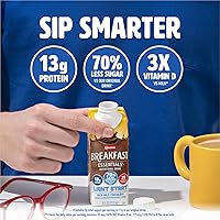 Vista 3 de Carnation Breakfast Essentials Light Start listo para beber, rico chocolate con leche, caja de 8 onzas líquidas (paquete de 24)