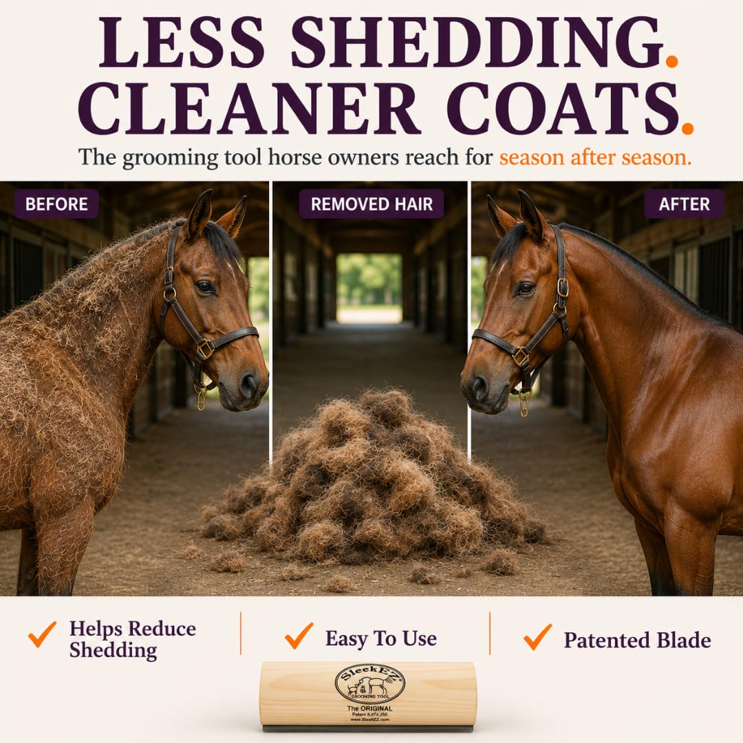 Sleekez Outil de toilettage Brosse pour Chat/Chien/cheval