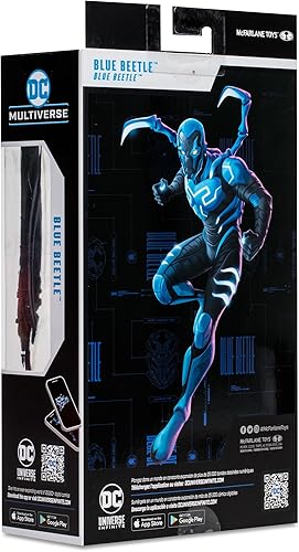 Miniatura 16 de McFarlane Toys - Figura de acción DC Multiverse Blue Beetle (película de escarabajo azul) de 7 pulgadas