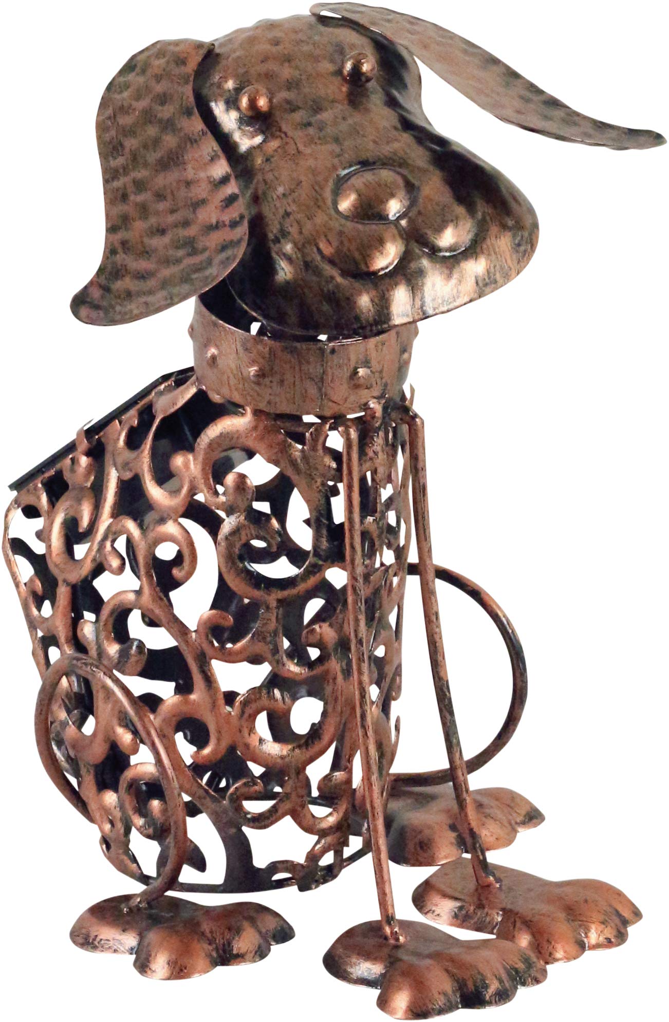 Luxform Solar Led Ornamental Metal Dog Use In Garden, Lawn, Paths, Flower Beds, Borders For Decoration & Atmosphere Ip44