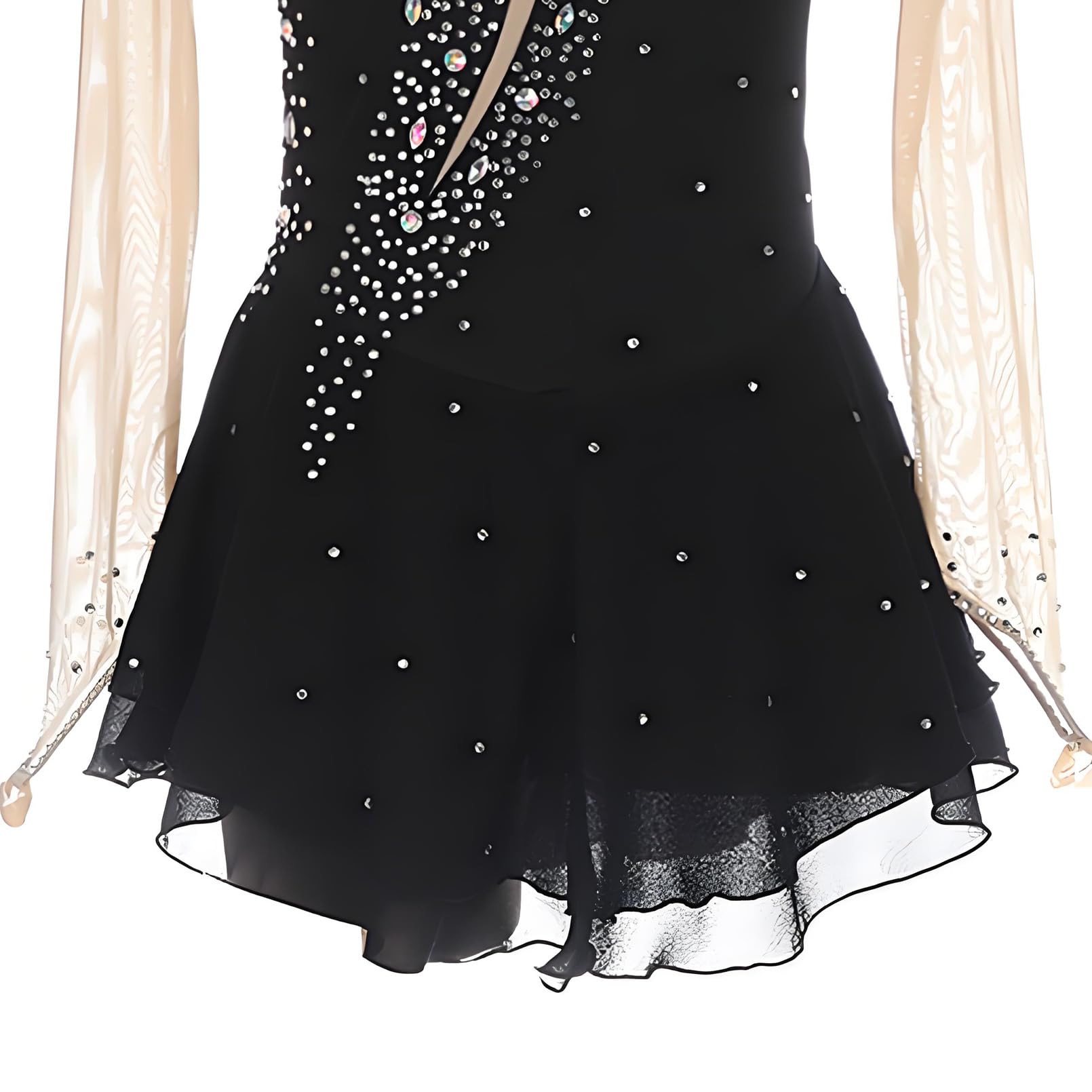 Robe de Patinage Artistique Professionnel pour Femmes, Faite à la Main, pour la Compétition et la Pratique, Patinage Artistique, Combinaison de Gymnastique pour Filles