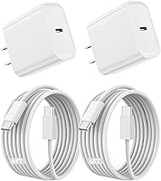 Vista 14 de Cargador rápido para iPhone, 20W [Certificado Apple MFi] USB Tipo C Bloque de Carga Rápida Power Delivery Cargador Lightning con Cable Lightning