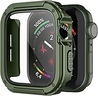 Vista 1 de Recoppa para Funda Resistente Apple Watch 45mm Series 7 & Series 8 & Series 9 con Protector de Pantalla, Funda Protectora a Prueba de Caídas Grado