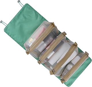 4 in 1 Women Cosmetic Bag Foldable Detachable Travel Organizer for Cosmetic Accessories Toiletries (Colors Send Randomly)
