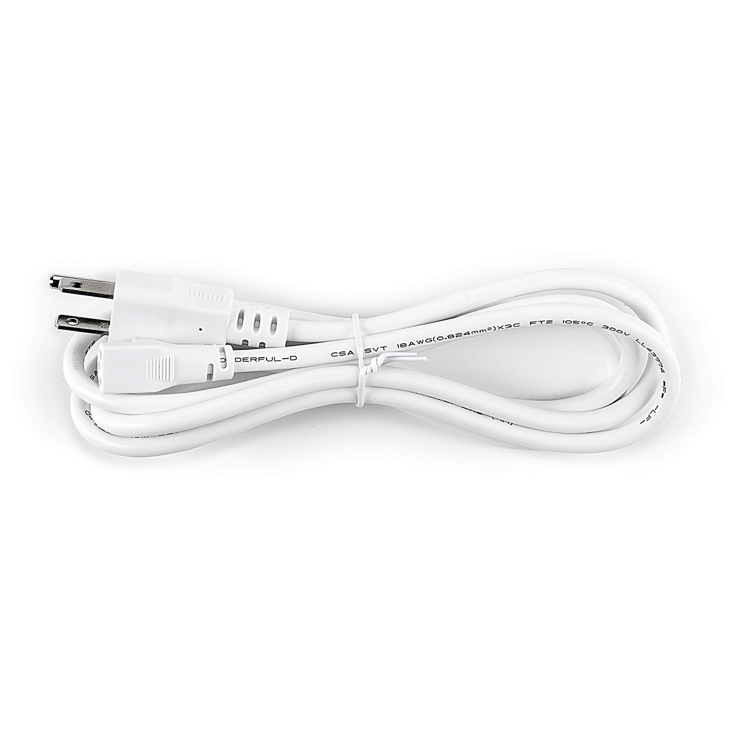 Parmida LED TechnologiesLED Swivel Under Cabinet Light - Additional Accessory: 5FT Power Cord - (1 Pack) White