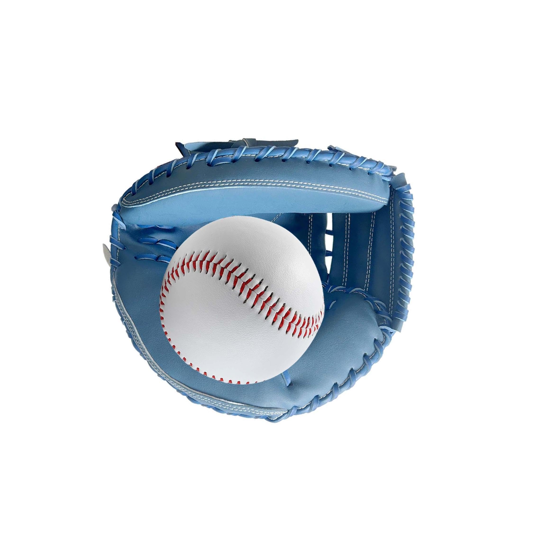 Guanti da baseball per adulti, per uomini e donne, in morbida pelle PU, da 5 pollici, comodi e facili da indossare per allenarsi, guanti da baseball regolabili, regali