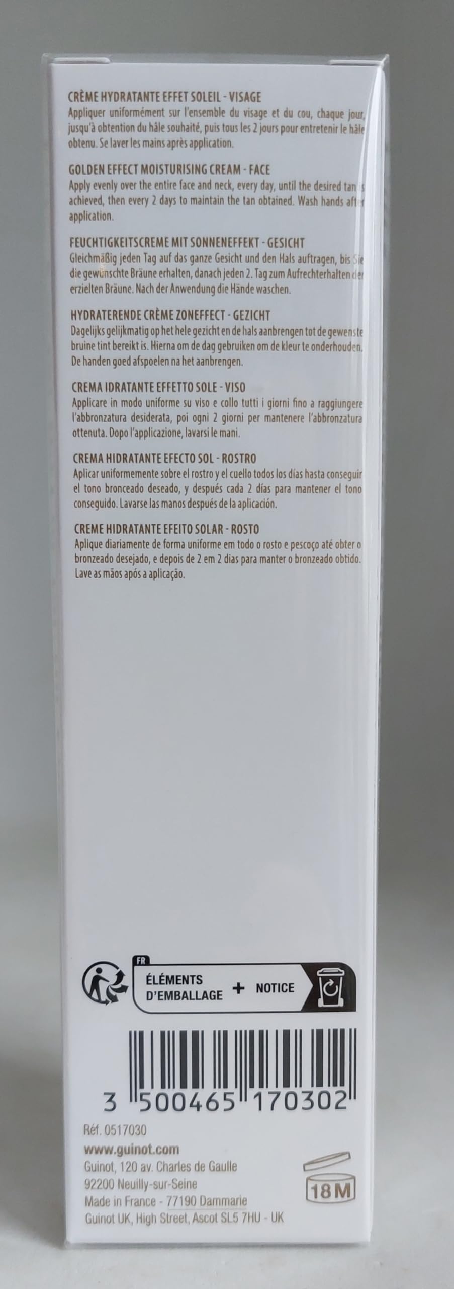 Guinot - Progressive Hydrazone-Creme Hâle – Feuchtigkeitscreme mit Sonneneffekt – Gesicht – 50 ml