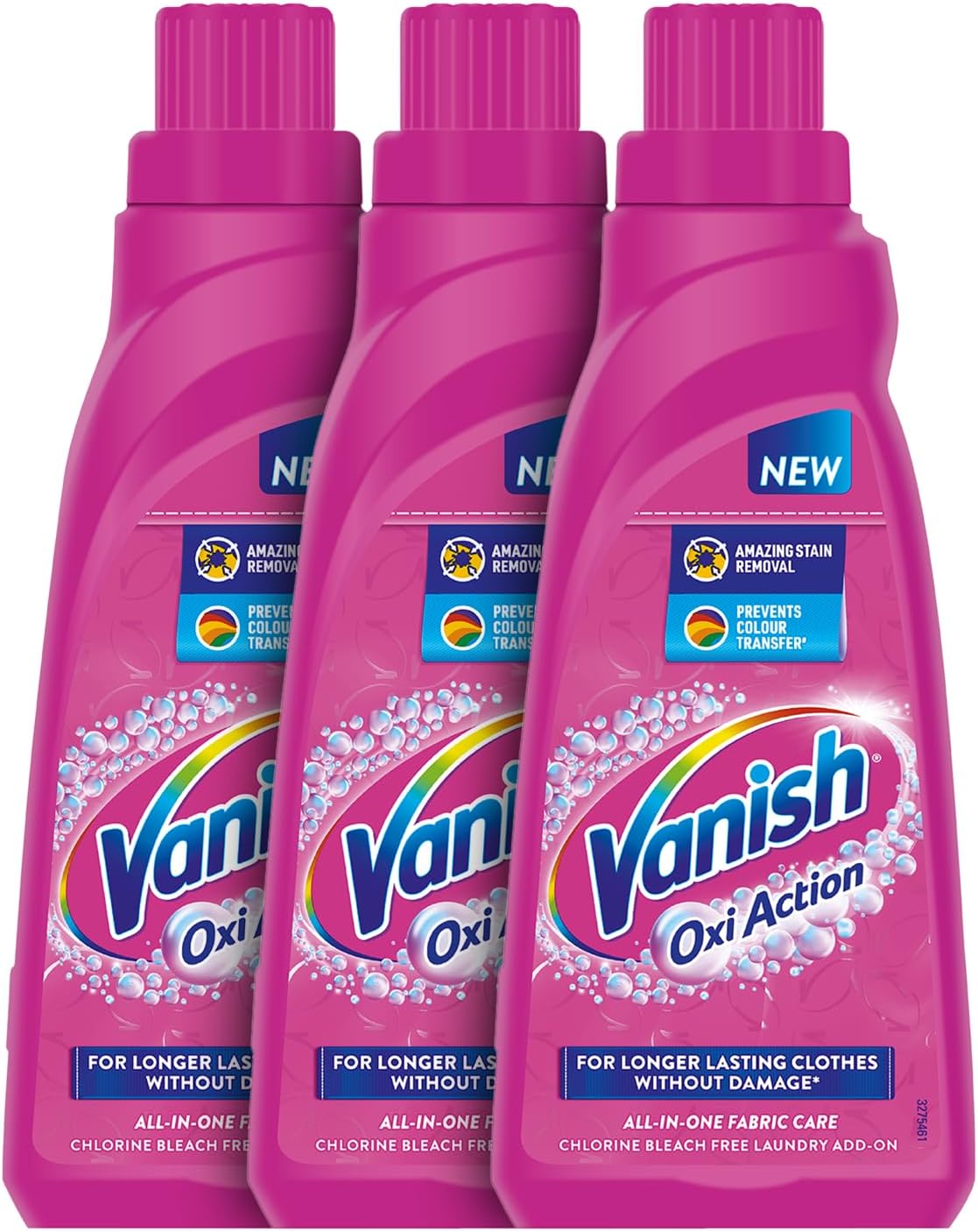 400 ml (Pack of 3), All In One Instant Stain Remover | Removes Tough Stains & Brightens Colours | Detergent Add On | Suitable with all Washing Detergent Powders and Liquids| World's #1 Stain Remover Brand