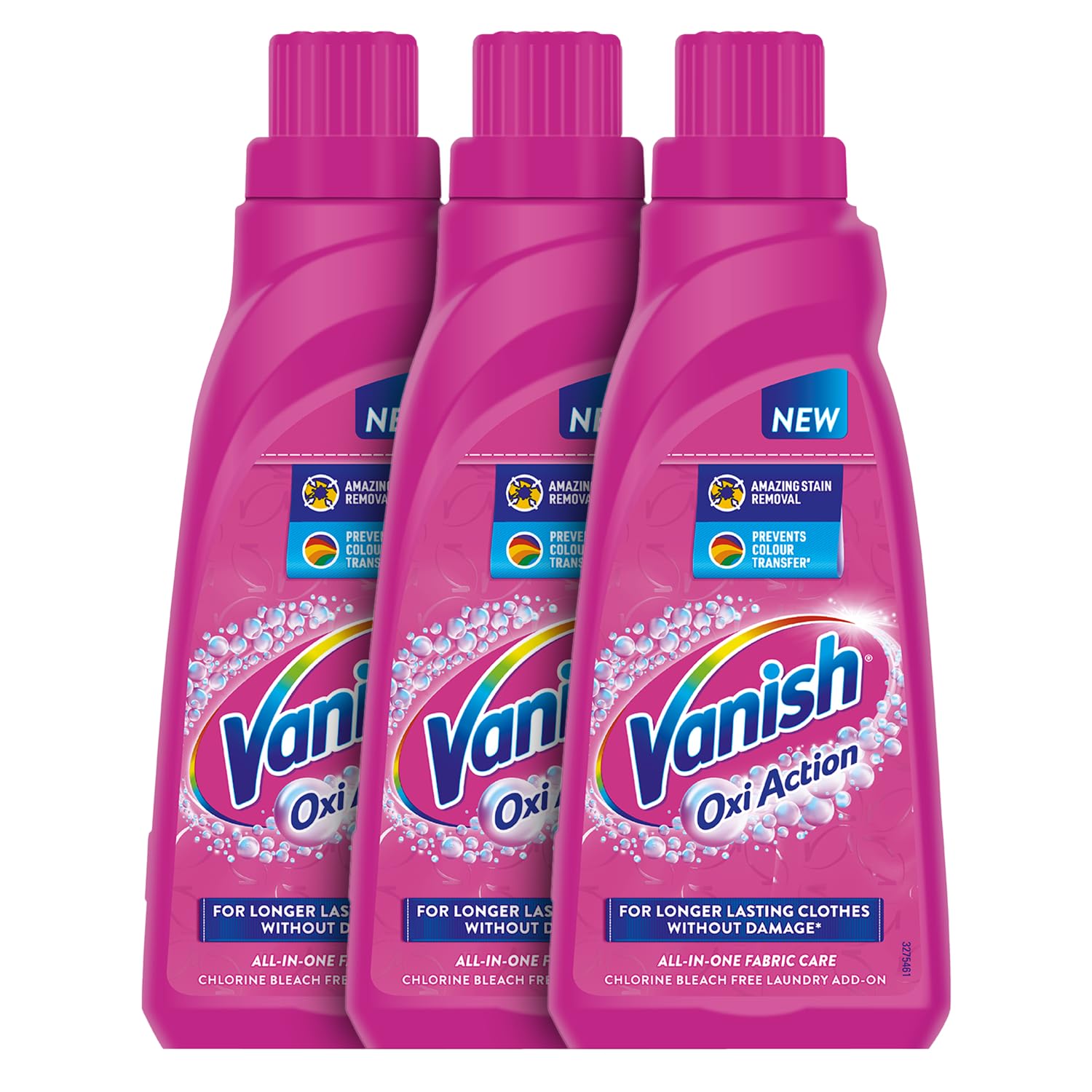 400 ml (Pack of 3), All In One Instant Stain Remover | Removes Tough Stains & Brightens Colours | Detergent Add On | Suitable with all Washing Detergent Powders and Liquids| World's #1 Stain Remover Brand