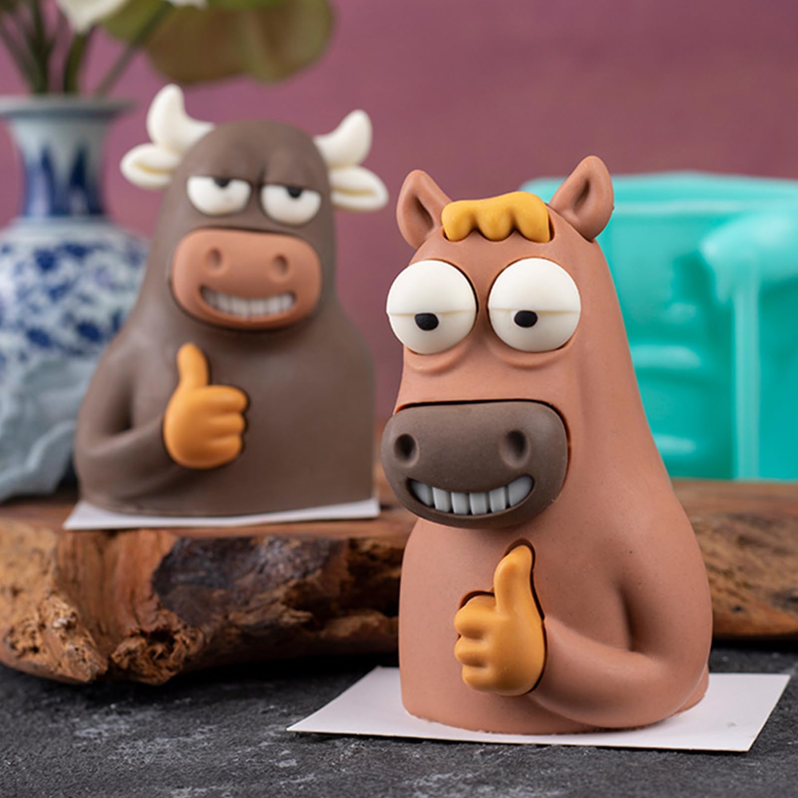 Schokoladenformen | Mikrowellengeeignet und kreatives Backzubehör – hitzebeständig, lustige Formen für Zuckerpaste – Handwerk Dekoration Haus Küche Party