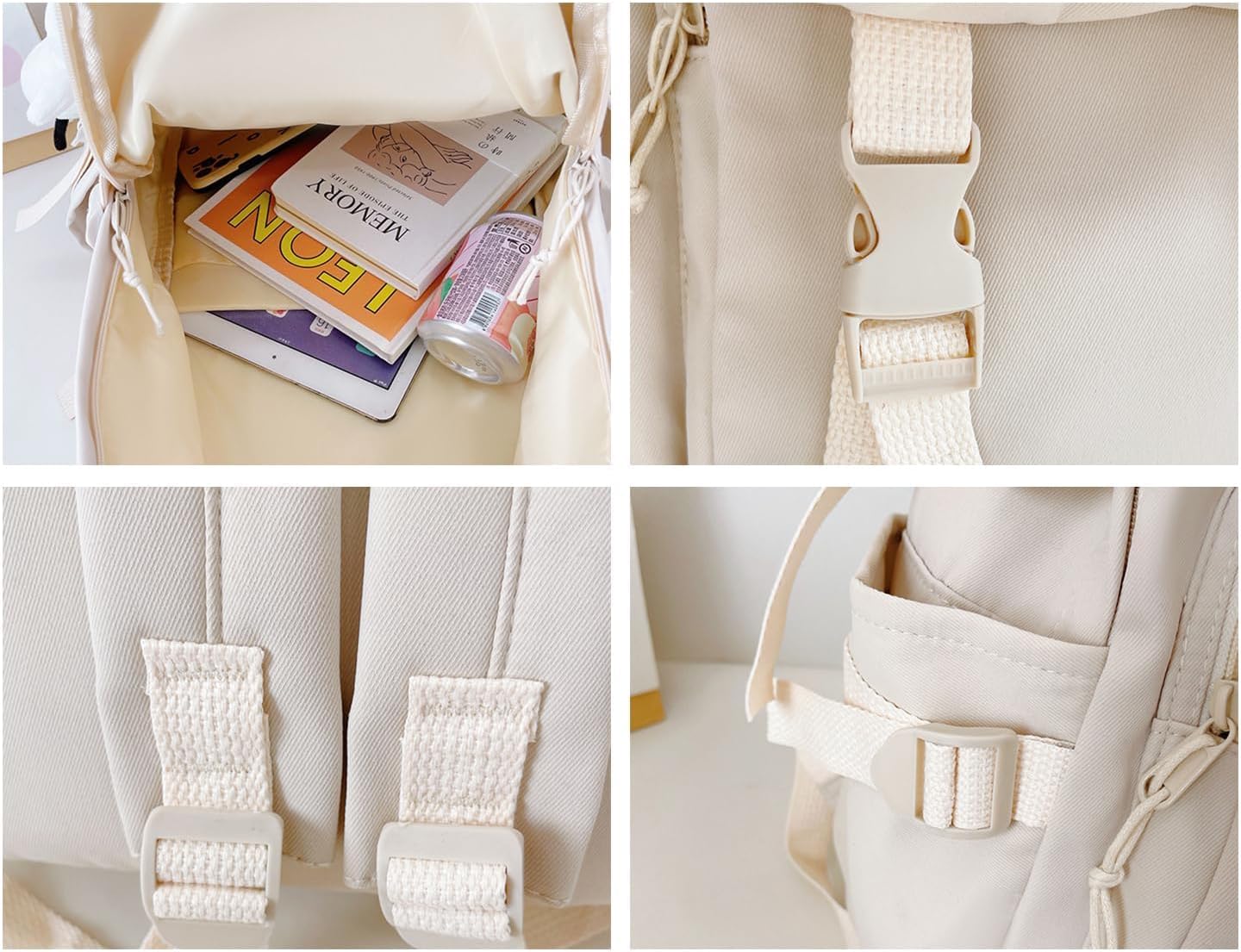 Honkai Star Rail Backpack Women Men Unisex Robin Rucksack Aventurine Firefly Bag HSR Kawaii Backpack (White-Herta)