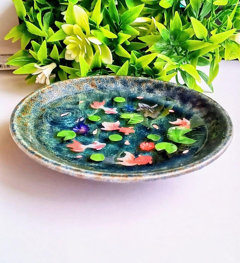 Amazon.co.jp: レジンアート金魚④置物小物入れアクセサリー