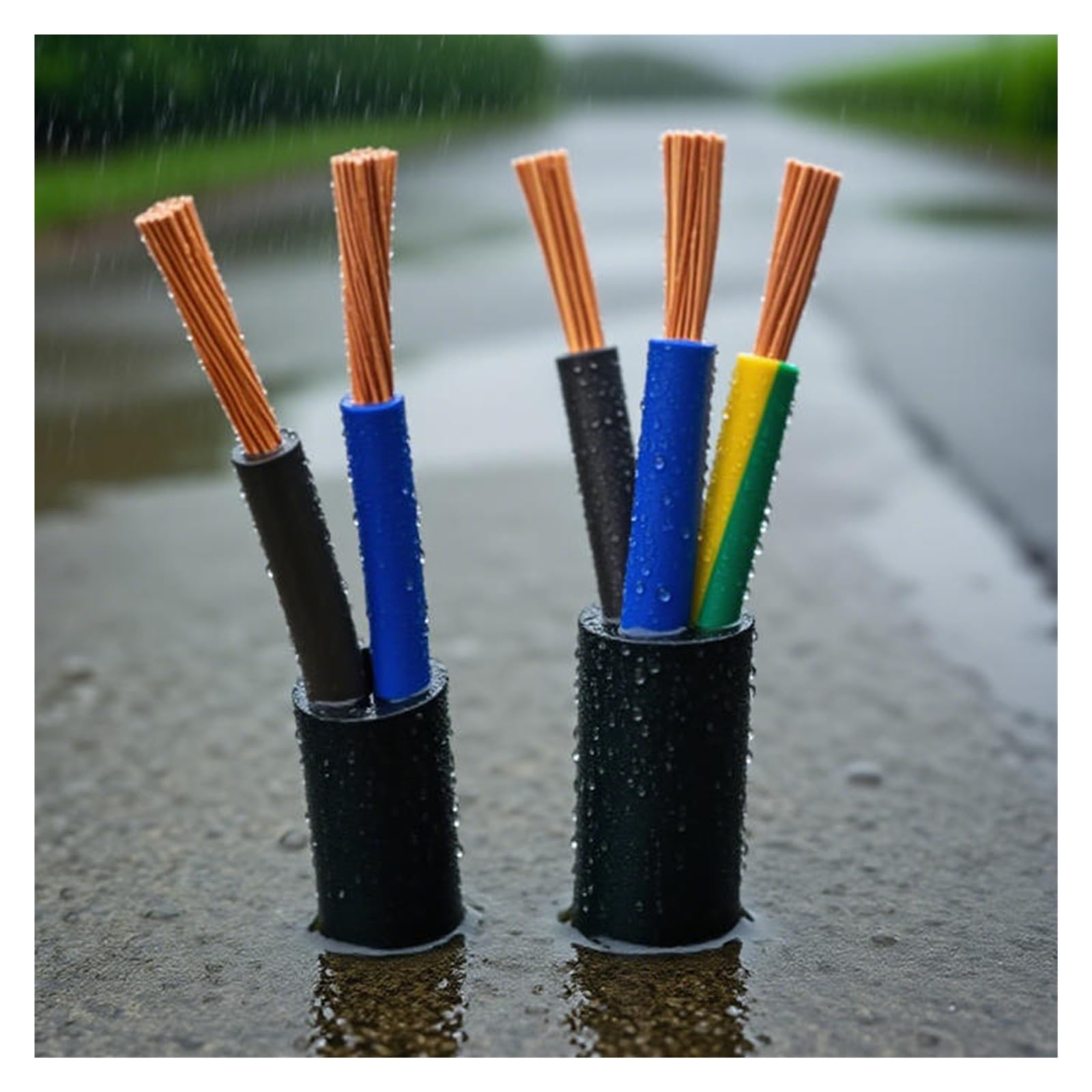 1 M 3-żyłowy Kabel Miedziany Kwadratowy 2,5 Mm²-10 Mm²(3core 10 sqaure)