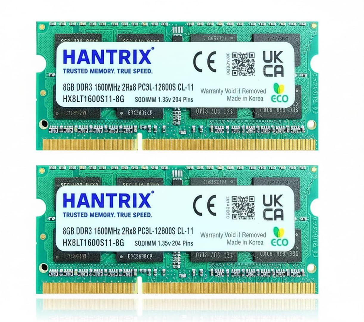 HANTRIX 16GB (2x8GB) DDR3L 1600MHz Laptop RAM - Image 1