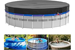 MIXC 18' Black Solar Pool Cover: Guardian of Your Swimming Oasis