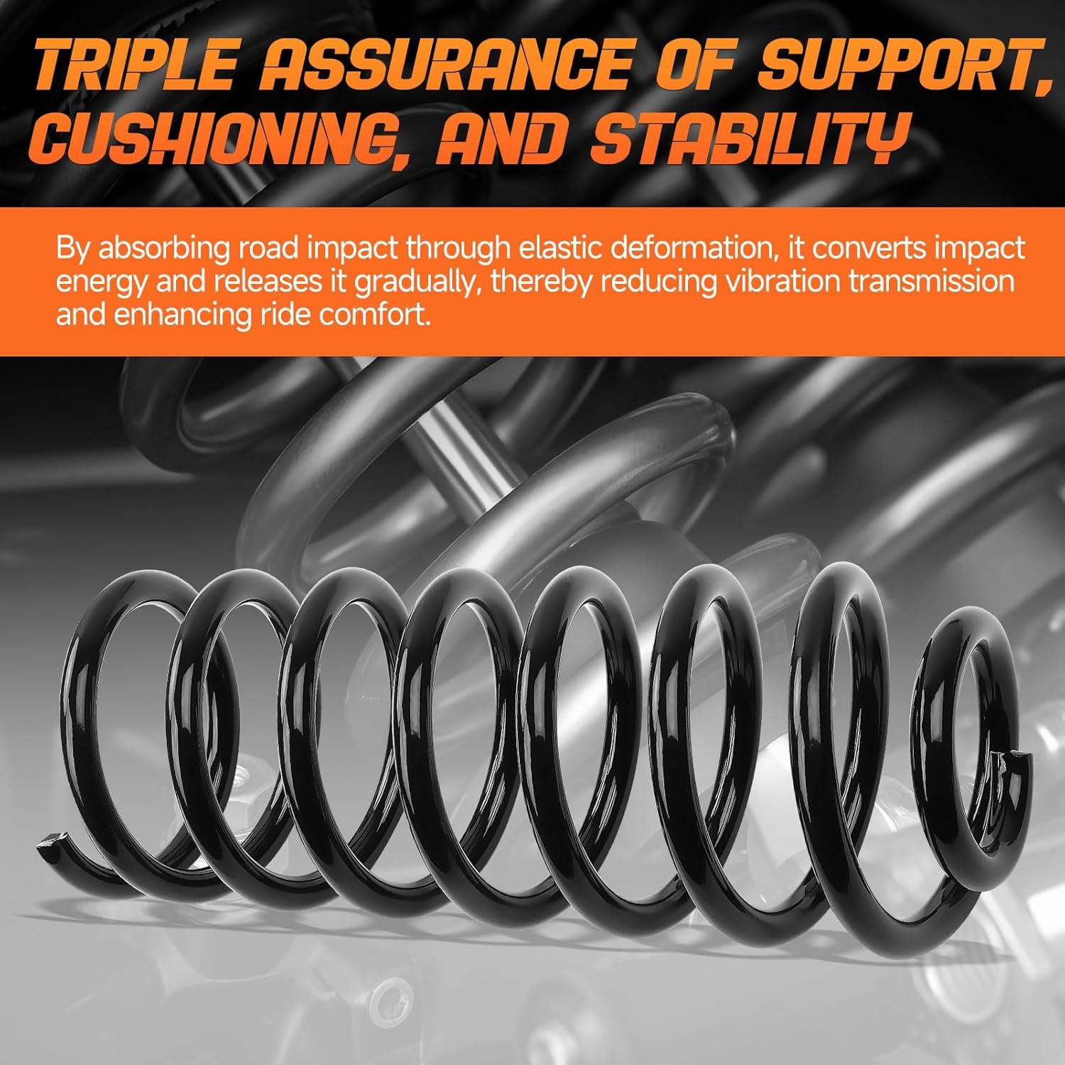 2PCS Rear Suspension Coil Spring Set Fit for Jeep Grand Cherokee 1999-2004, 4WD, AWD, RWD, Driver and Passenger Sides Replace number# 80871,52088404KY, 52088550KX, 52089500AAKZ