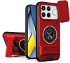 Funda Compatible con Xiaomi Poco F8 Ultra 5G, Funda Magnética de Doble Soporte para Teléfono Compatible con Xiaomi Poco F8 Ultra 5G Roja 1