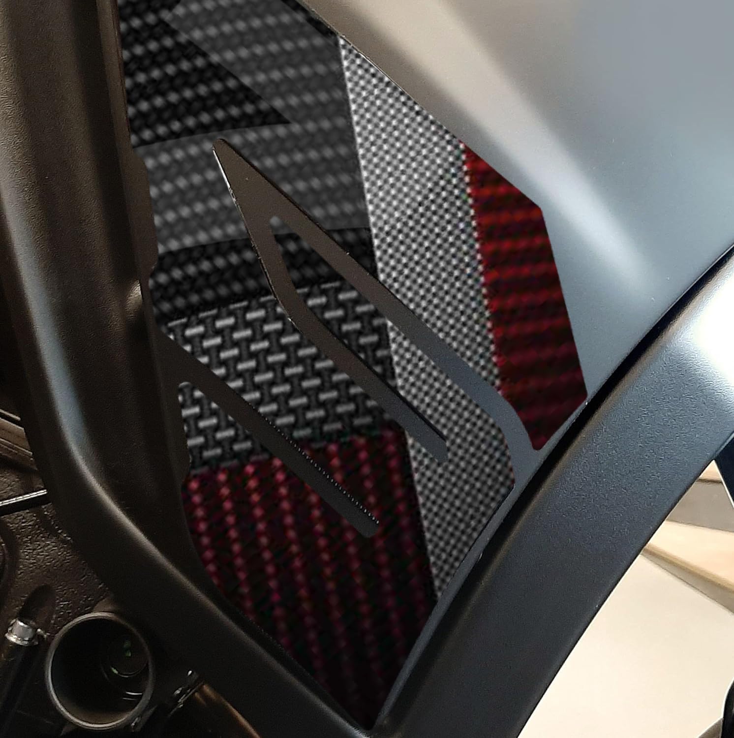 Autocollant résine effet 3D Yamaha Tracer 7 Redline éviter rayures carénage
