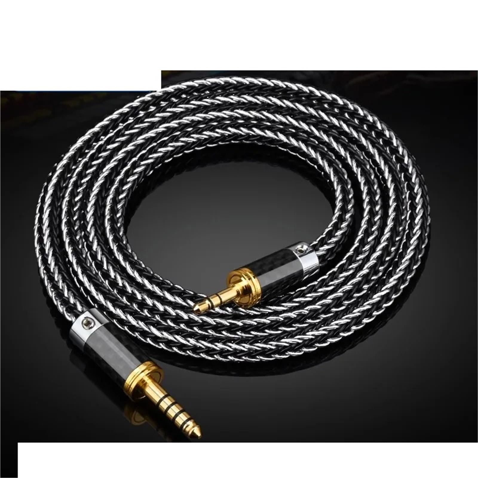 Câble adaptateur audio HIFI TRRS mâle symétrique 3,5 mm vers mâle symétrique 4,4 mm Câble d'équilibrage TRRS 4,4 mm vers 3,5 mm(1M)