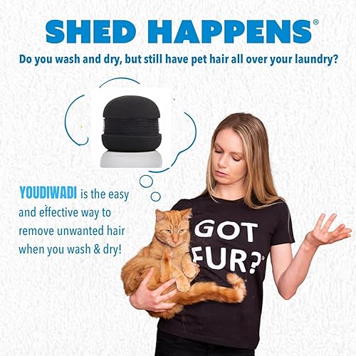 Miniatura 5 de YOUDIWADI Removedor de pelo de mascotas para lavandería, herramienta reutilizable para quitar pelo de perros y gatos, bolas removedoras de pelo de