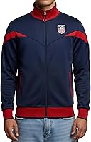 Vista 1 de Icon Sports Chaqueta de Entrenamiento con Licencia Oficial de la Federación de Fútbol de EE. UU. - Unisex Adulto