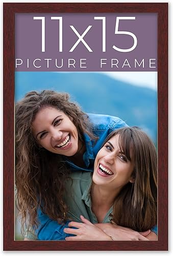 Miniatura 98 de Marco de fotos de madera maciza marrón de 24 x 24 pulgadas de ancho Profundidad del marco interior de 0.5 pulgadas Marco de fotos tradicional