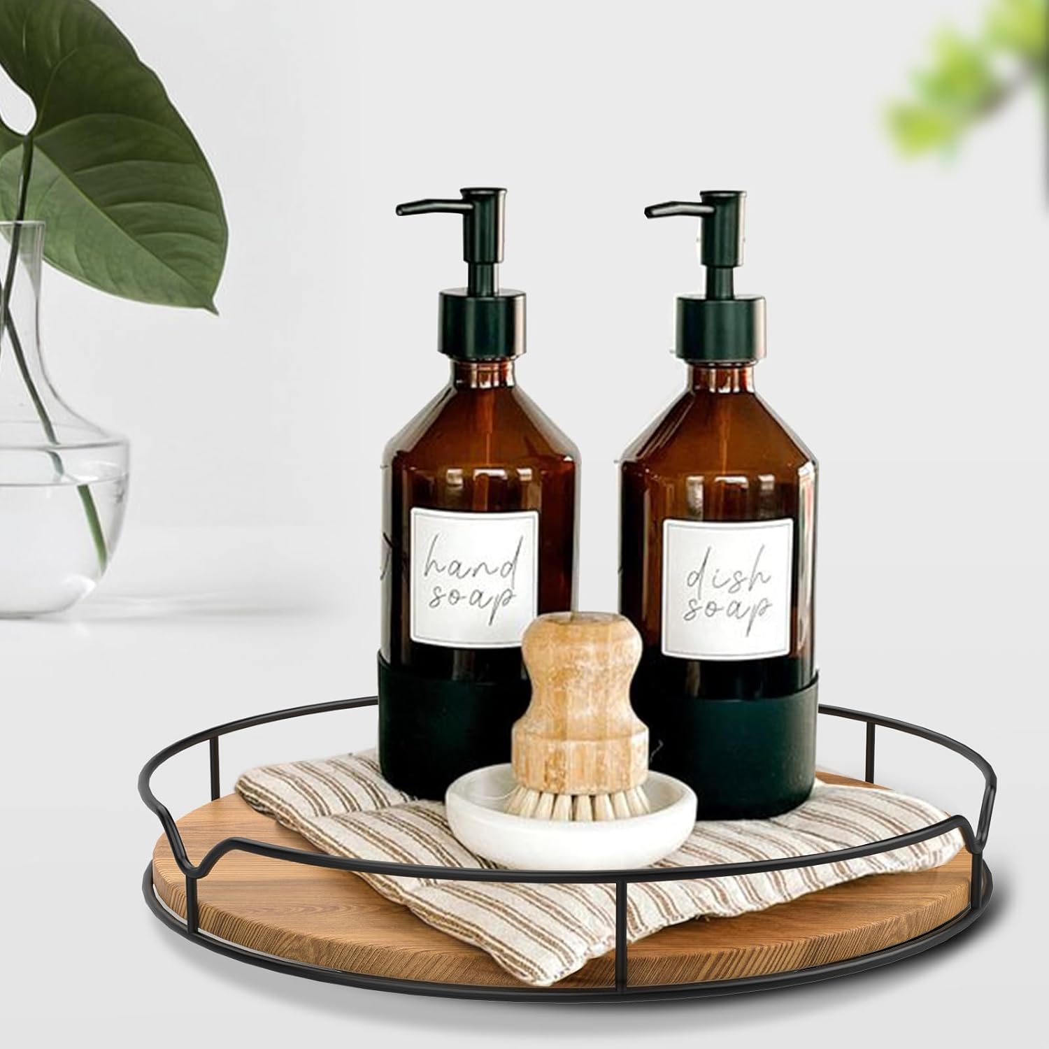 Lazy Susan Turntable Organizer for Cabinet Pantry Kitchen Countertop Computer Cupboard, 14 inch