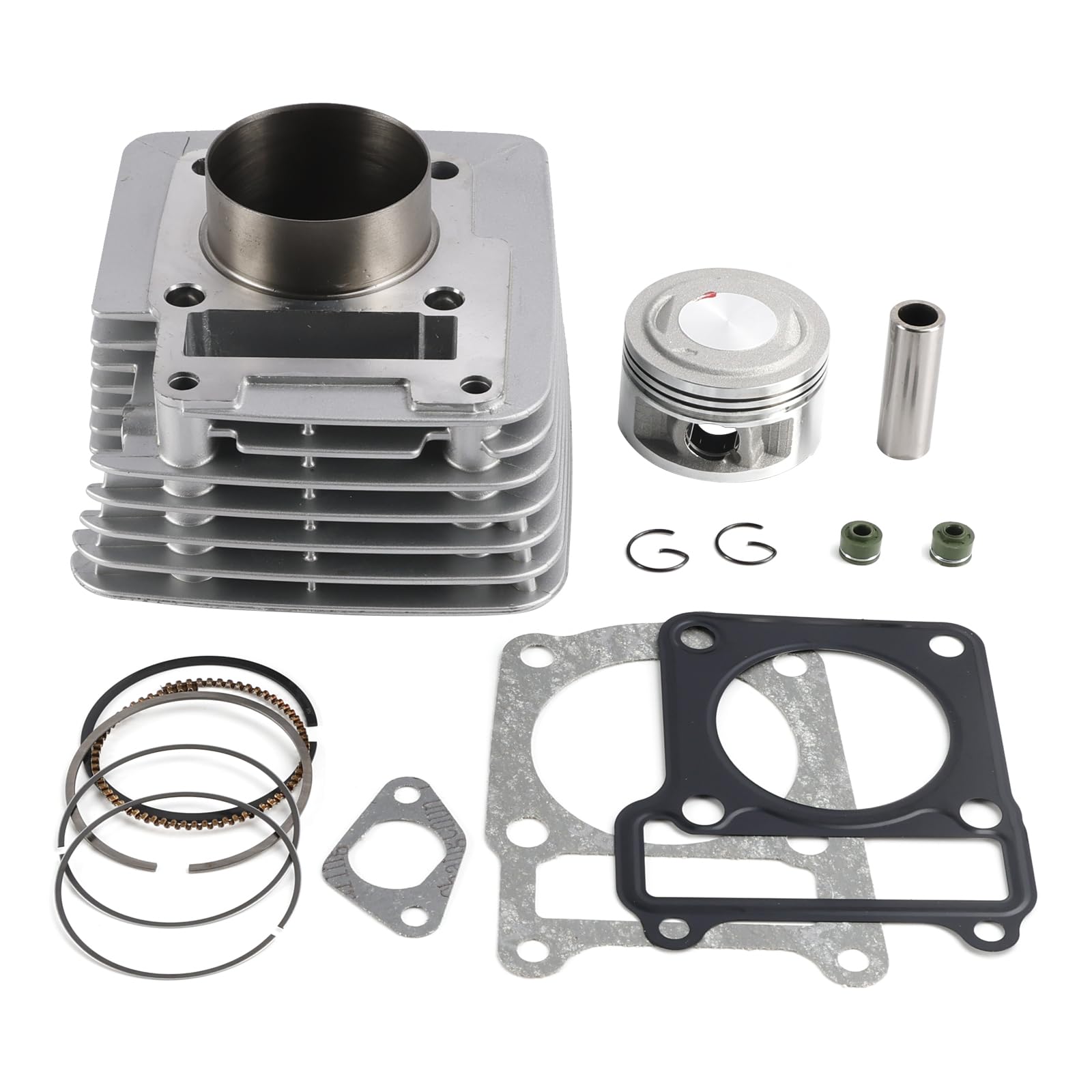 Topteng 150cc Cylinder Piston Top End Kit 57mm Apto para Yamaha YBR125 YBR 125 Custom 05-18