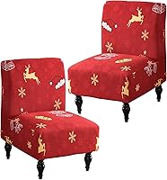 Vista 7 de Funda para Silla de Acento sin Brazos, Funda Elástica para Silla Súper Ajuste, Funda Protectora de Muebles para Silla sin Brazos para Sala de Estar