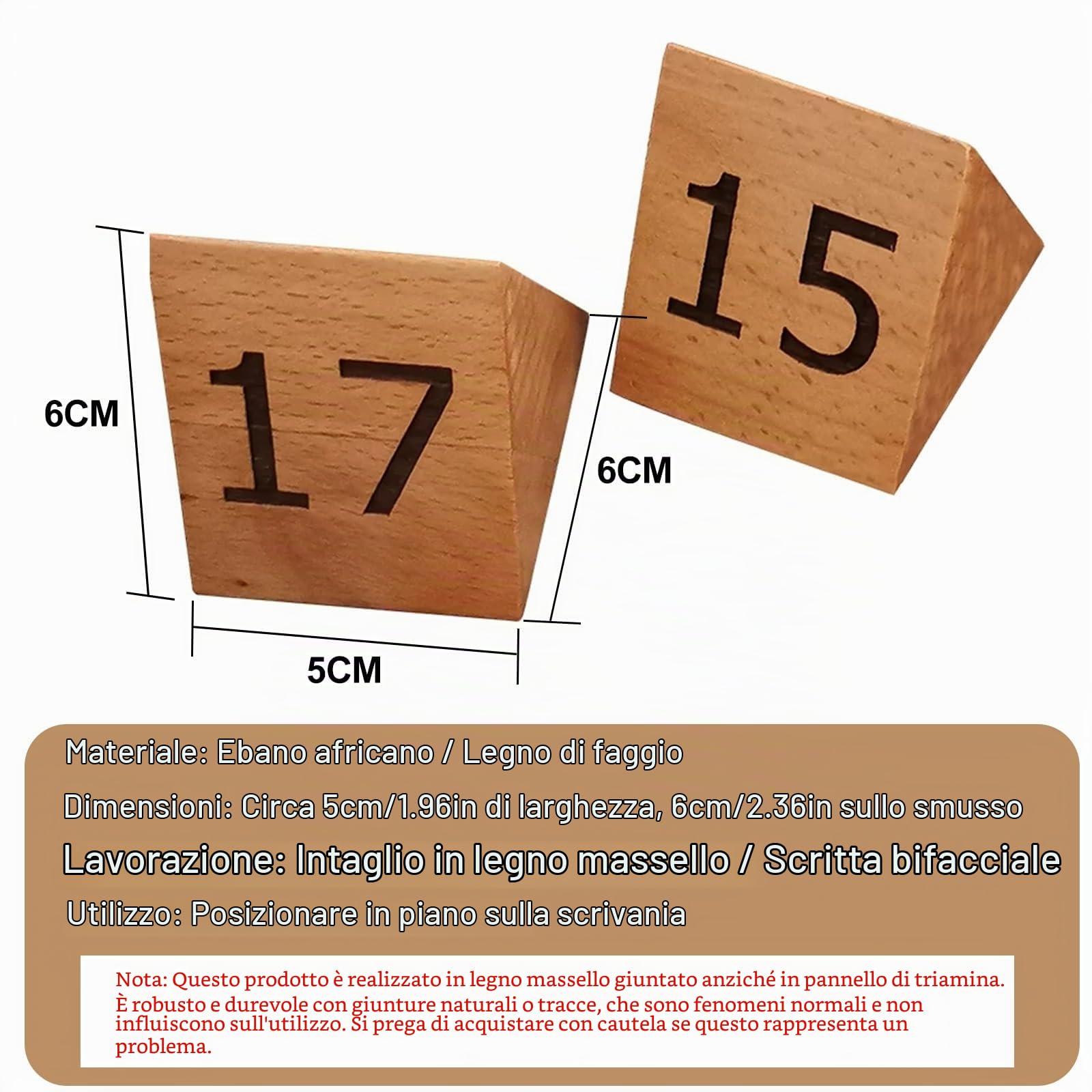 Segnatavolo Numerato in Legno 60mm x 50mm per Ristotante, Confezione da 10 1-10/11-20... Supporti per Numeri da Tavolo in Legno, per Matrimoni, Ristoranti, Bar(Light Wood,31-40)