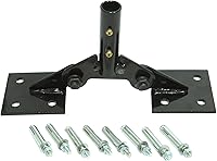 Vista 1 de Trademark Innovations Soporte de techo ajustable de hierro para veleta de jardín con herrajes