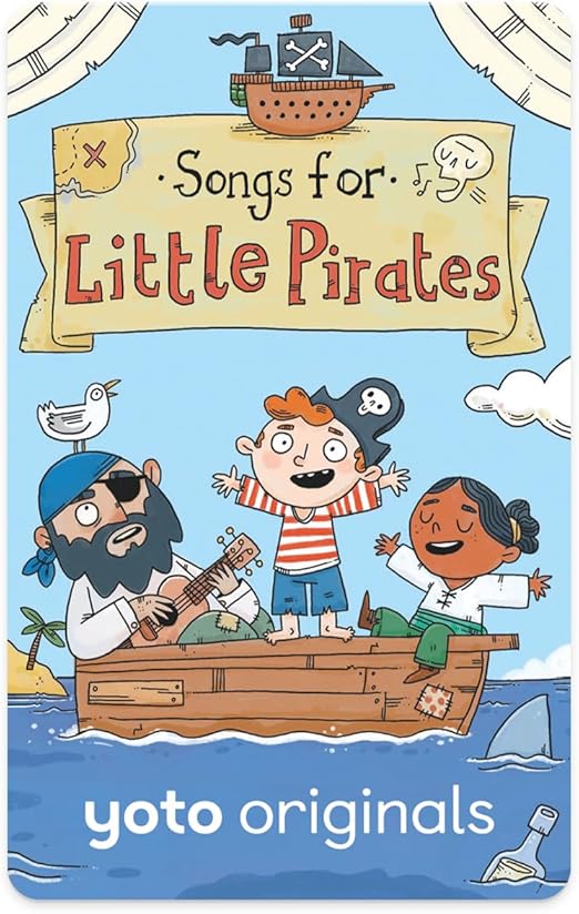 YOTO Songs for Little Pirates – Kids Musical Card for Use with Player & Mini All-in-1 Audio Device, Screen-Free Listening with Fun Singalong Music for Playtime, Parties & Travel, Ages 3+