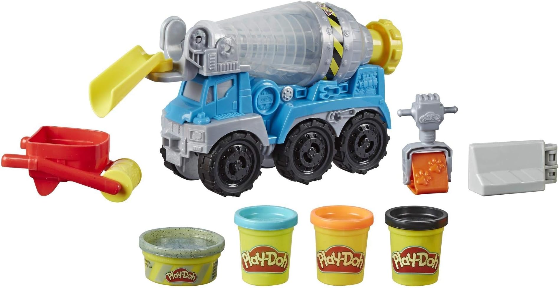 Play-DohWheels Cement Truck Toy With 4 Non-Toxic Play-Doh Colors