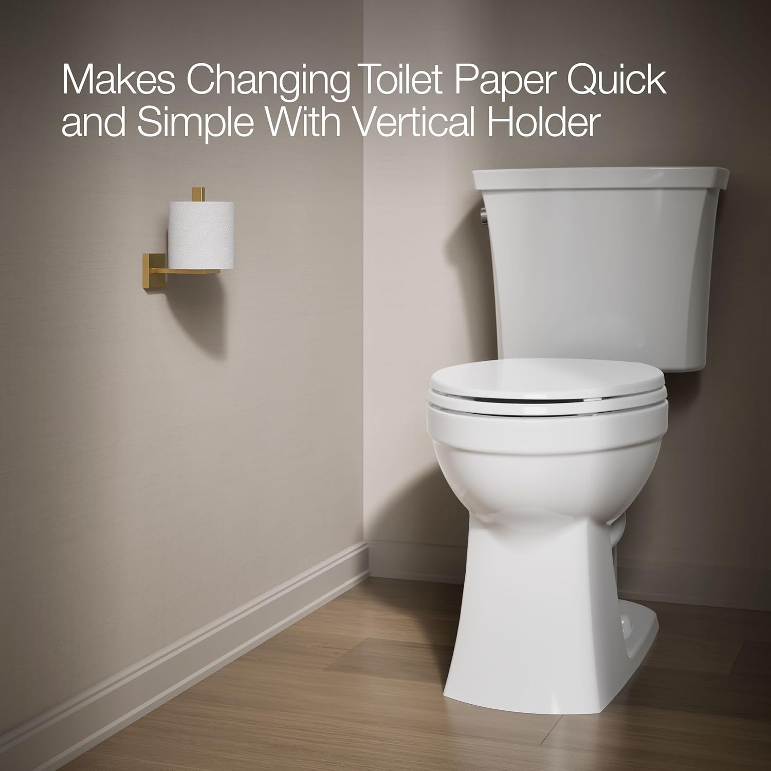 KOHLER SQUARE VERTICAL TOILET TISSUE HOLDER