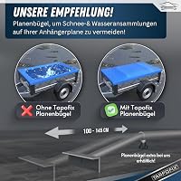 Tarpofix Ponyva Utánfutóhoz 257,5x134,5cm Kötéllel PVC Erősített 8