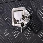 Elsjoy Ensemble de 2 Boîte à outils de camion Latch, remplacement de la boîte à outils remorque en acier inoxydable, RV Verrouillage de la boîte à outils avec clés & Rivets pour camion RV Porte de la remorque UTV ATV Boîte à outils