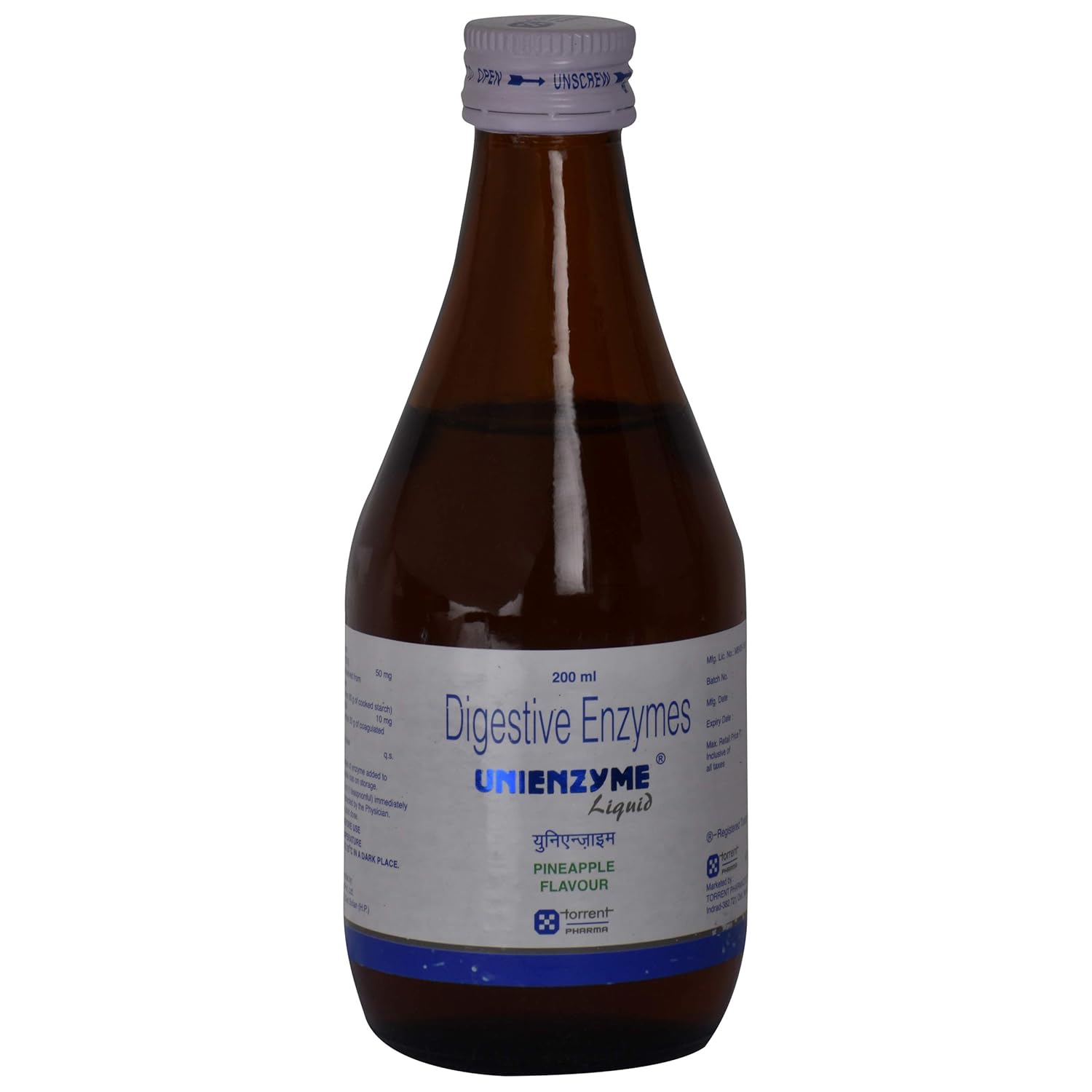Unienzyme Pineapple Flavour Bottle of 200 ml Syrup Amazon.in