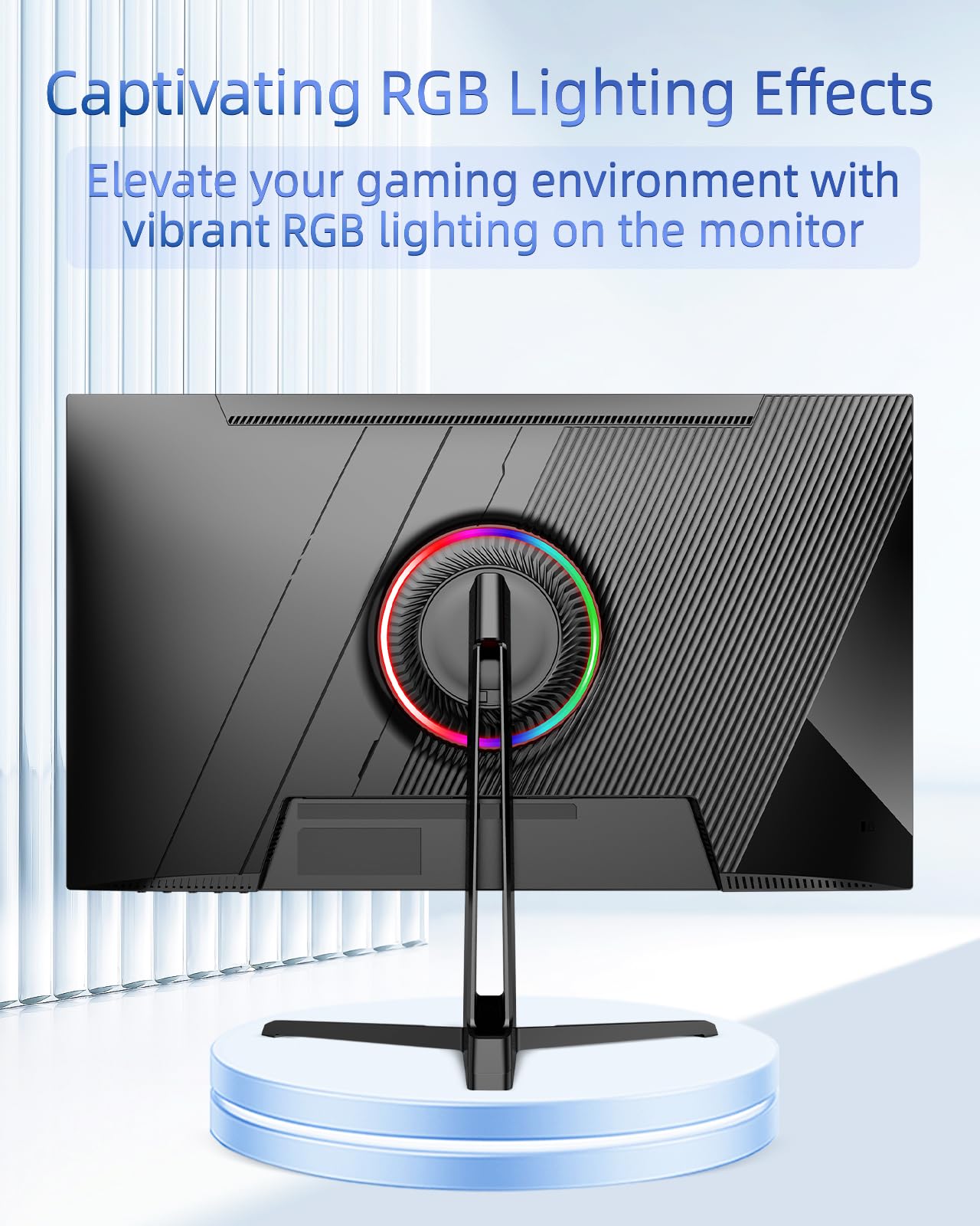 FYHXele Monitor para juegos de 24.5 pulgadas, 320 Hz, monitor de computadora FHD 1920 x 1080, 1 Ms sin marco 100% Srgb, retroiluminación LED, cuidado de los ojos Freesync 2 Displayport, 2 x HDMI