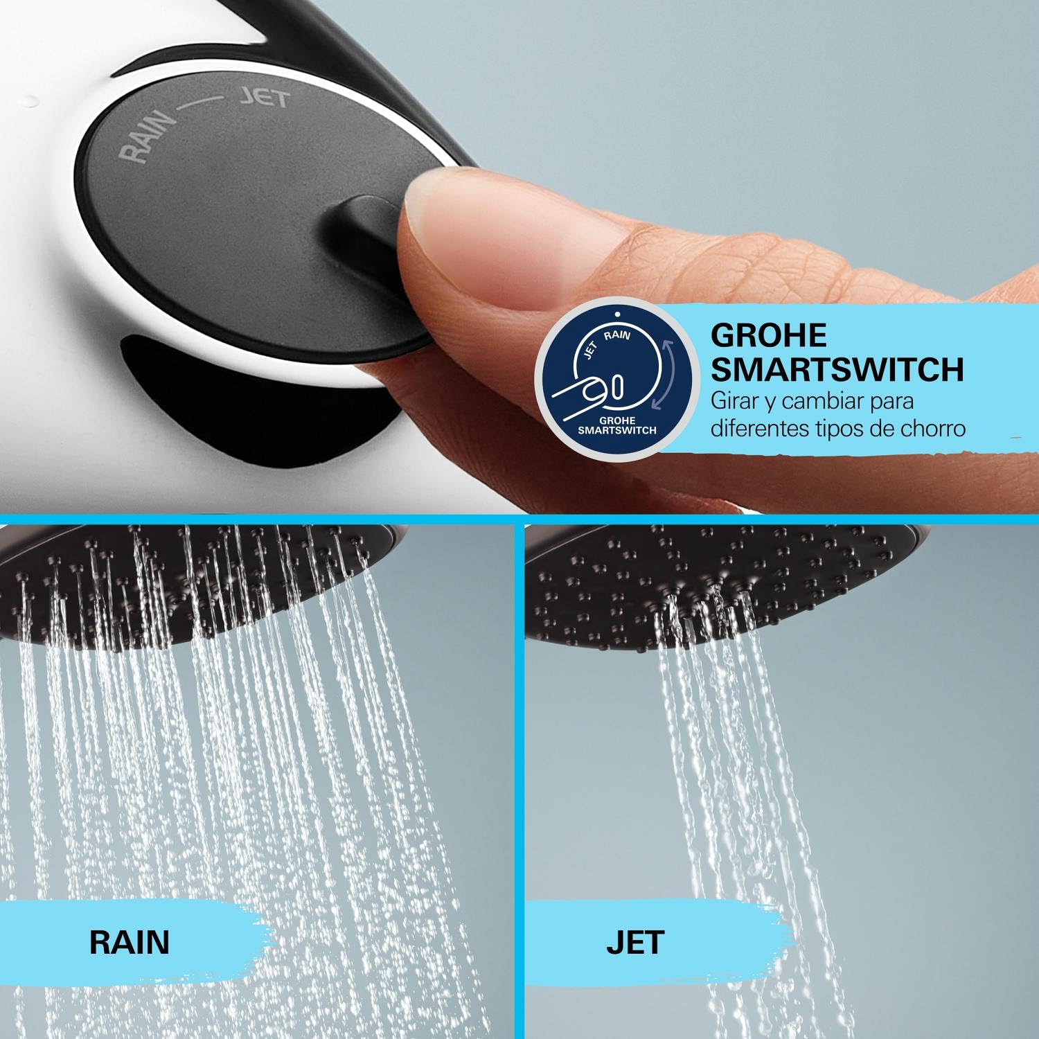 GROHE Vitalio Start 110 - Conjunto de ducha (Quickfix, ahorro de agua, sistema antical), cromo 27948001