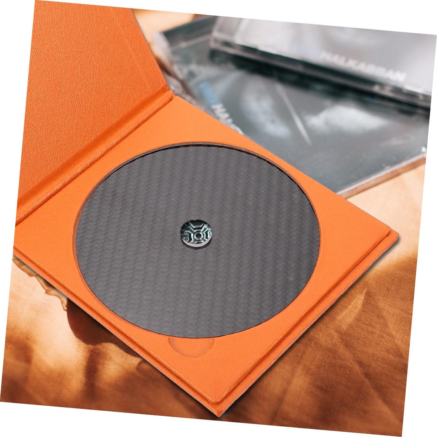 Carbon Fiber CD Tuning Pad for Bar with Precision Cut Black