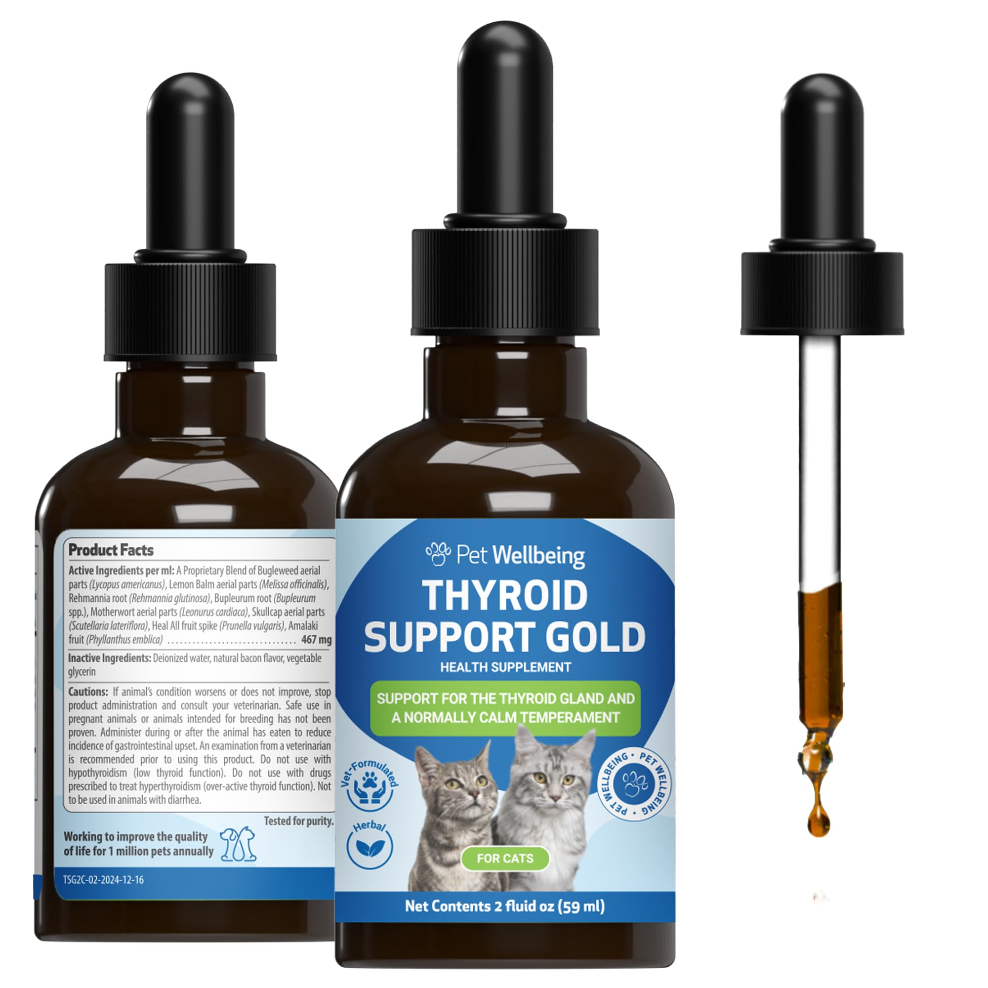 Pet Wellbeing Thyroid Support Gold for Cats