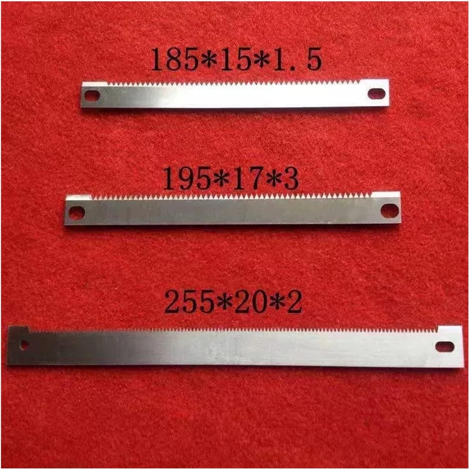 5 Pcs/Lot Vertical Packaging Cutting Blade Cutter Serrated Tools Knives Packing Machine Knife(260x16x2.6 SKD)