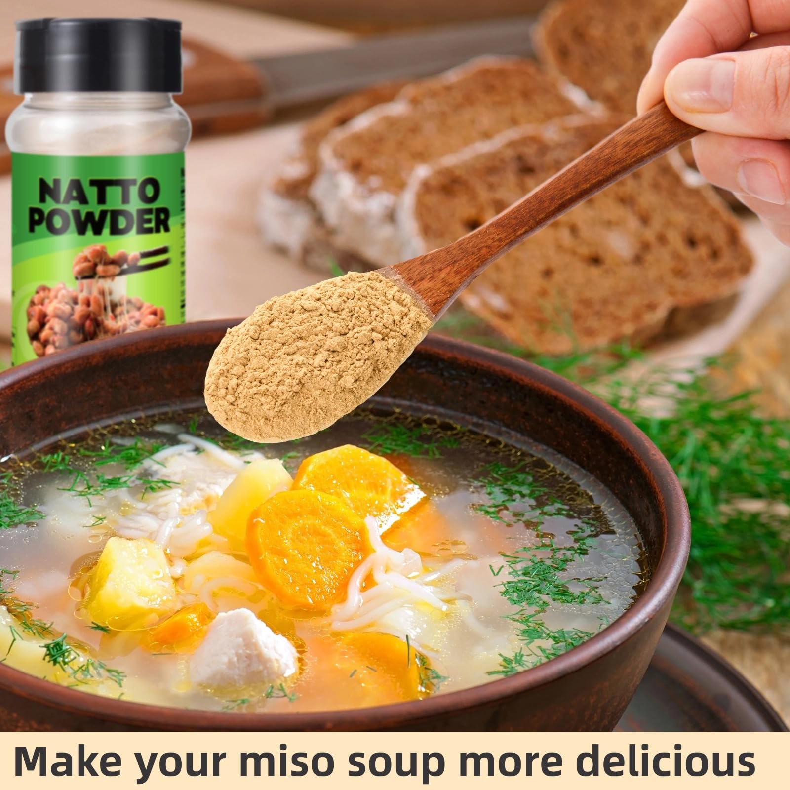 Amazon.com: Freeze Dried Natto Beans Powder - 2.47oz Pure