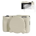 VOVMOEYA Silicone Case for Canon PowerShot V1, Anti-Slip Grip,Beige gallery image