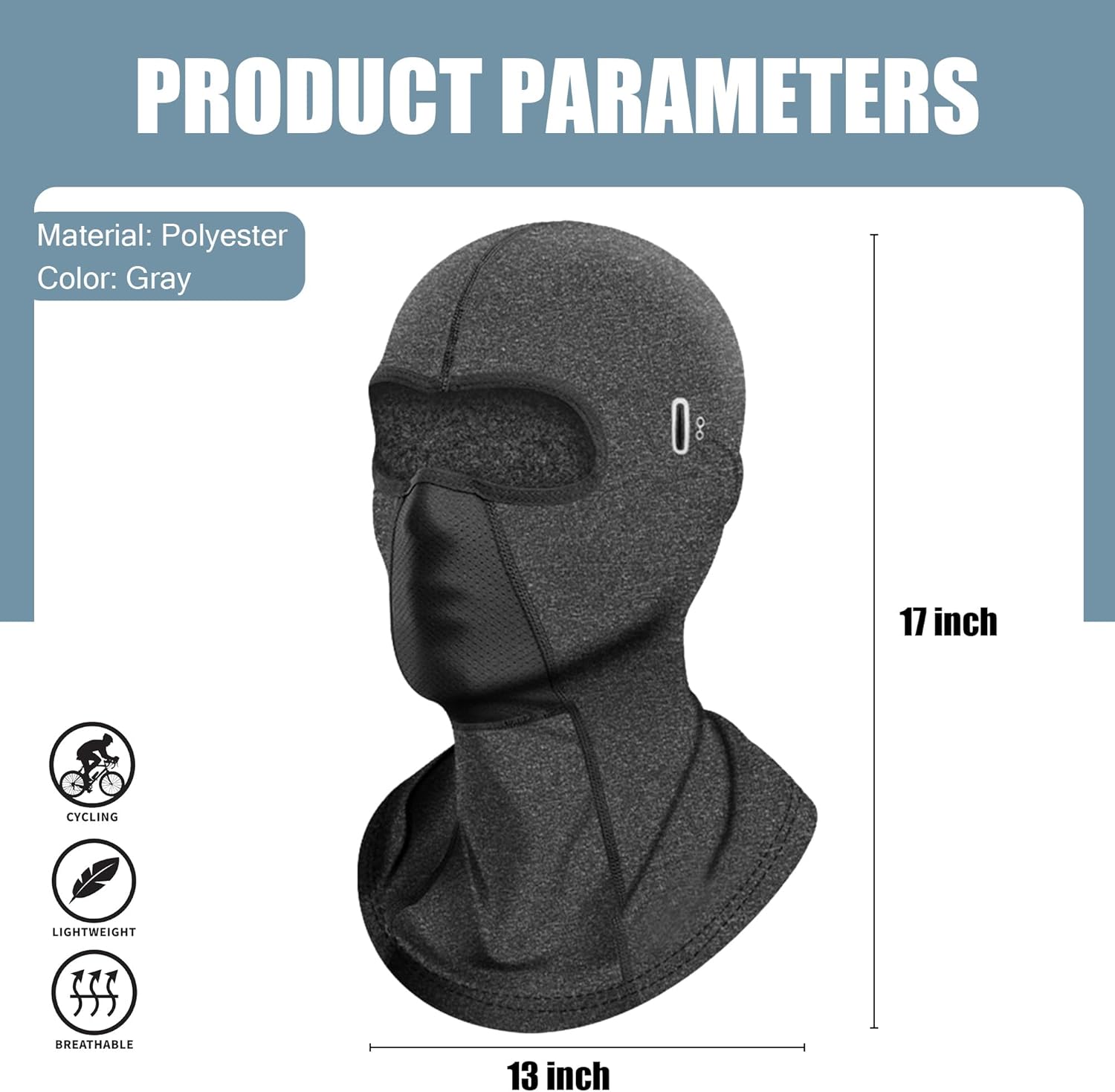 Balaclava Ski Mask Moisture Wicking Winter Neck Warmer Full Face Mask Cover Thermal Cycling Motorcycle Ski Scarf - Image 8