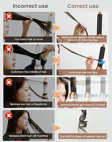 Miniatura 7 de Ukliss Cepillo secador de pelo 6 en 1 y moldeador de aire, secador de pelo iónico con alisador de cabello autoenvolvente y cepillo voluminizador