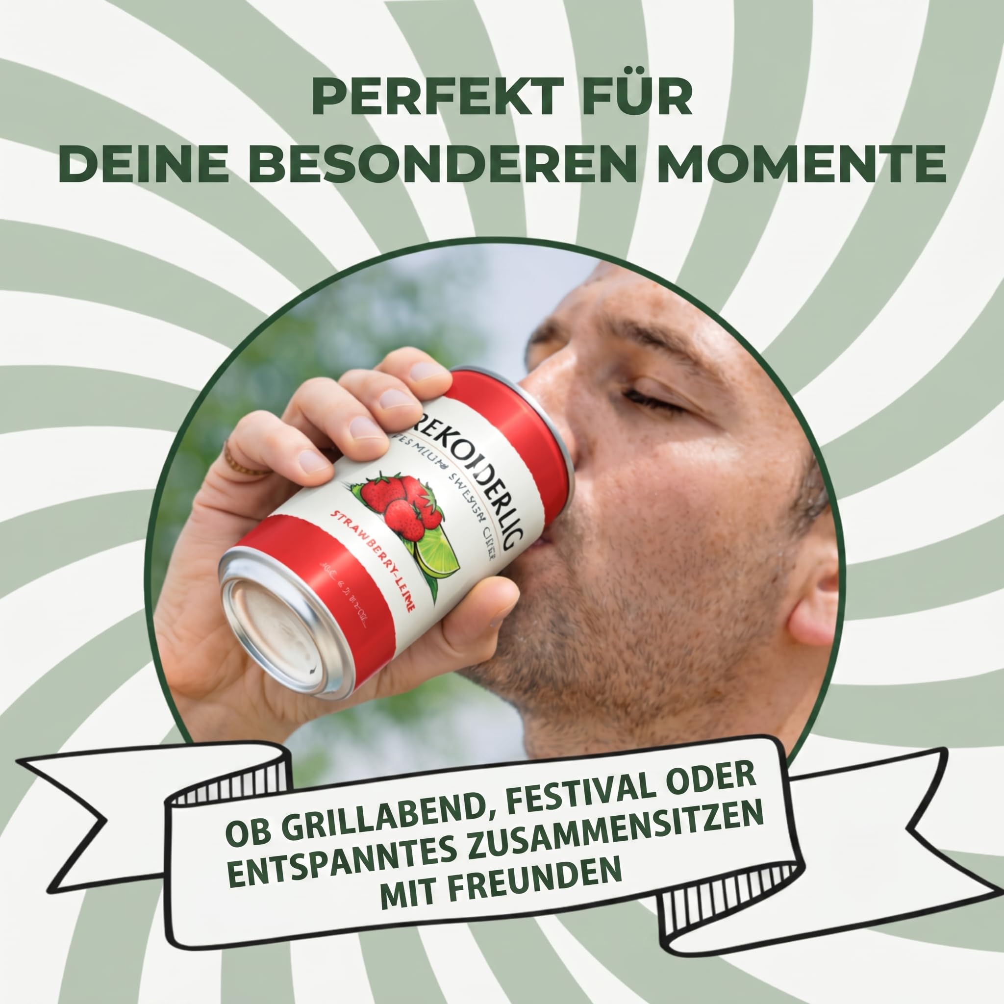 Rekorderlig Mango Raspberry Cider 24 x 0,33 l Dosen Vorratspack – Schwedischer Premium Fruit Cider 4,5% Vol.