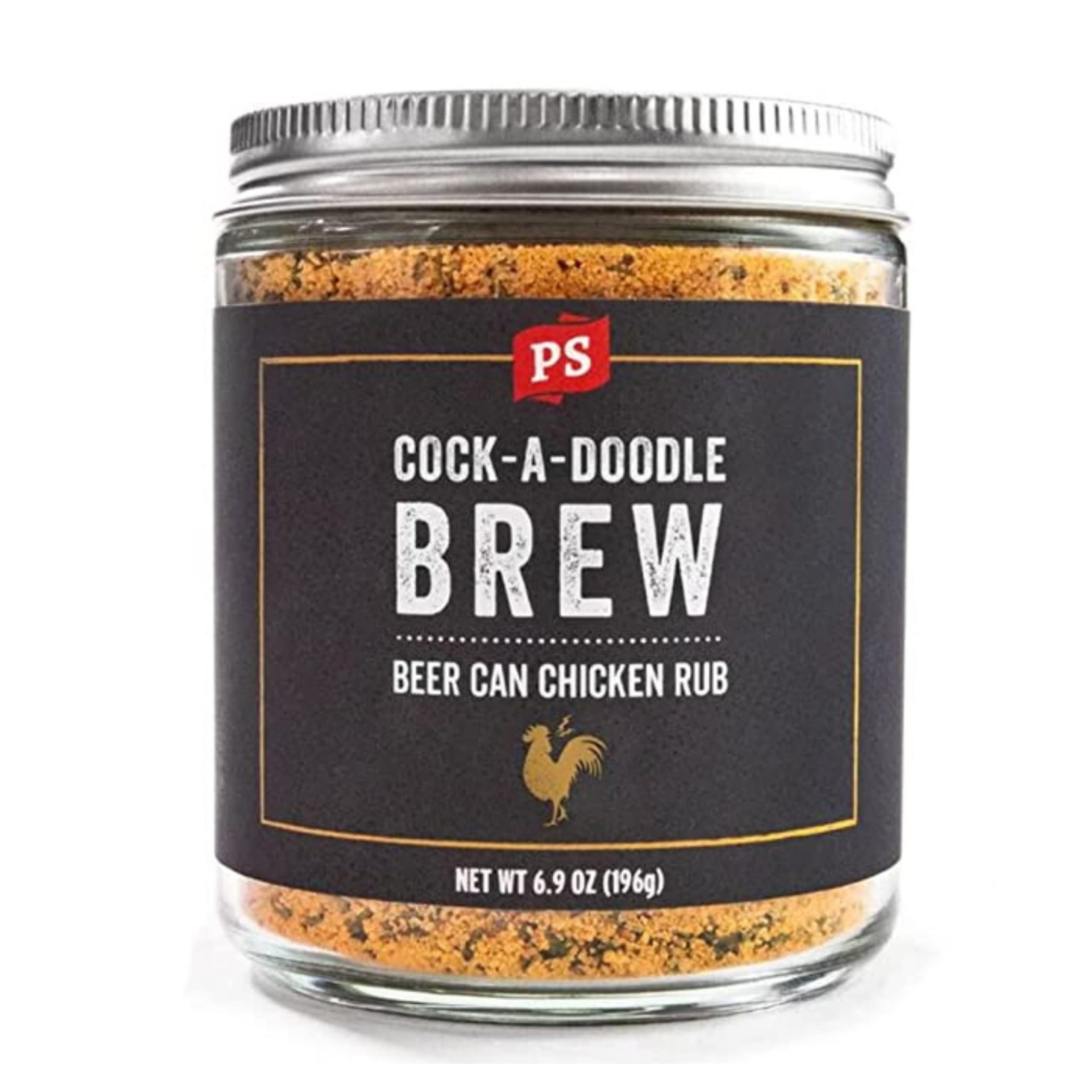 PS Seasoning Cock-A-Doodle Brew - Beer Can Chicken Seasoning - BBQ Seasoning & Rubs for Smoking, Grilling, Roasting - Garlic, Paprika, Honey & Ale Dry Rubs for Poultry, BBQ Chicken, Wings, Thighs